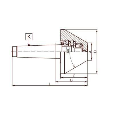 BISON Drejepinol MK3 medløbende for rør 30-80 mm med 60° spidsvinkel (8825-3)